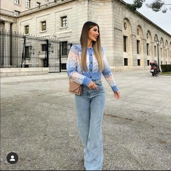 ZARA Cable-Knit Jacket  - Picture 1 of 9